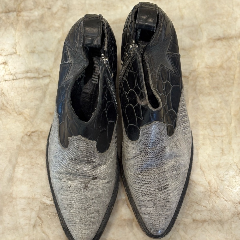 Free People farylrobin western bootie black/gray - Picture 3 of 6